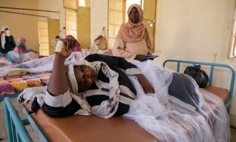 Sudanese women lie in beds as they receive treatment for dengue fever at Omdurman Hospital, September 23, 2025. Reuters photo