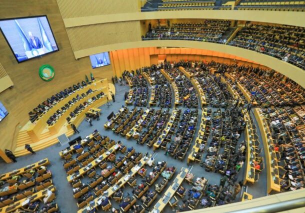 UN Secretary-General António Guterres addresses the African heads of states and govt on February 14 , 2026