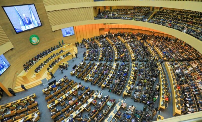 UN Secretary-General António Guterres addresses the African heads of states and govt on February 14 , 2026