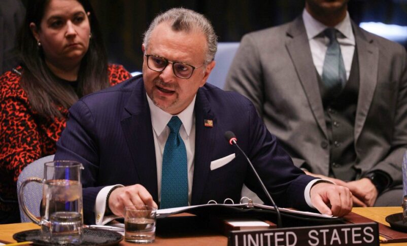 US senior adviser for Africa Massad Boulos speaks at the UN Security Council on Feb 20, 2026