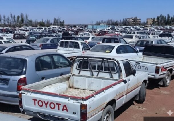 A warehouse of stolen cars in Khartoum