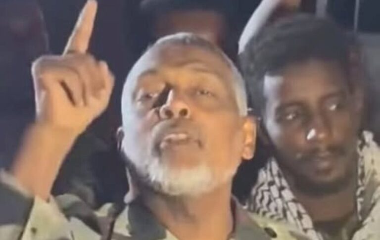 A Sudanese islamist fighting along the army voice his support to Iran on March 3, 2026