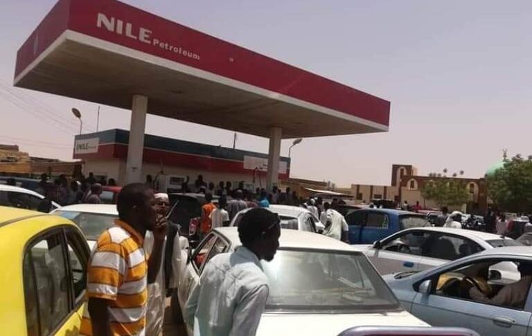 A fuel station in Khartoum, file Photo