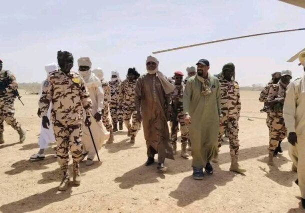 Chadian Defence Minister Issaka Malloua Djamous and Public Security Minister Ali Ahmed Aghbach arrive in Wadi Fira province, March 19, 2026.
