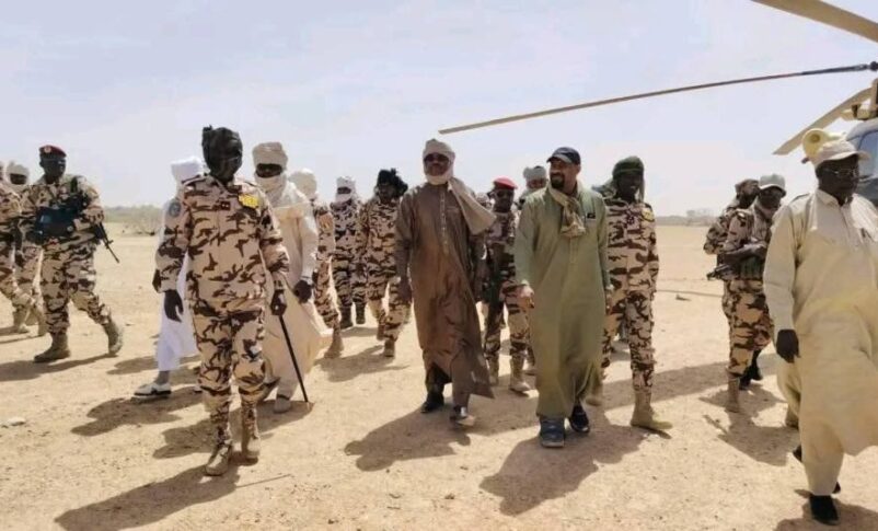 Chadian Defence Minister Issaka Malloua Djamous and Public Security Minister Ali Ahmed Aghbach arrive in Wadi Fira province, March 19, 2026.
