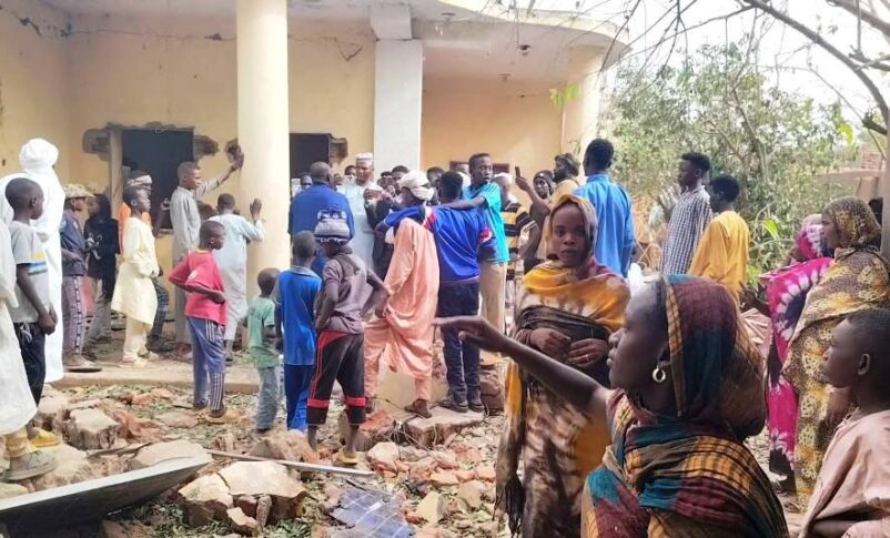 Damage to several civilian sites in the eastern district of Zalingei following drone strikes by the Sudanese army on Friday evening, March 27, 2026