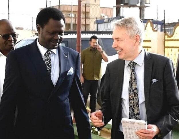 Darfur Governor Minni Minawi receives UN envoy Pekka Haavistofor Sudan on March 24, 2026
