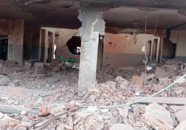 Ed Daein Hospital after a drone strike by the Sudanese army on March 20, 2026