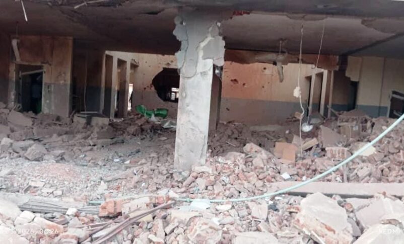 Ed Daein Hospital after a drone strike by the Sudanese army on March 20, 2026