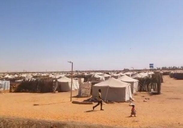General view of the Al-Affad camp in the Northern state