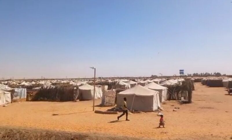 General view of the Al-Affad camp in the Northern state