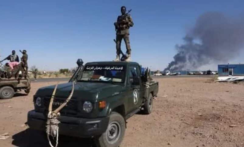 Sudanese soldiers in Bara on March 5, 2026