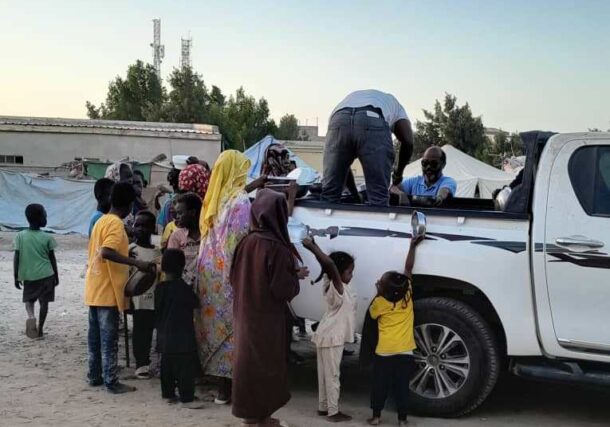 Three years into the conflict, internally displaced persons gather for Ramadan Iftar in Port Sudan, March 4, 2026.