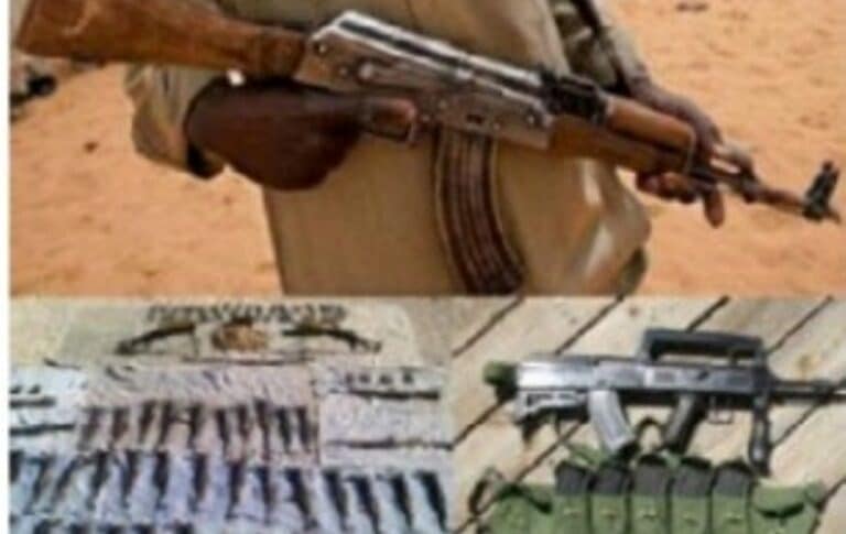 Weapons and drugs are traded openly in the RSF controlled areas, STPT photo