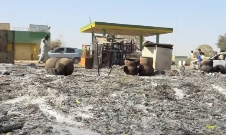Al-Jumruk market in West Darfur was bombed on April 12, 2026