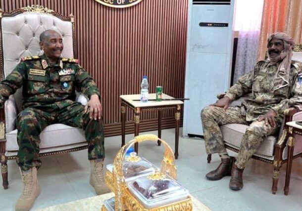 Burhan receives Qubba in Dongola, Northern Sudan on April 19,