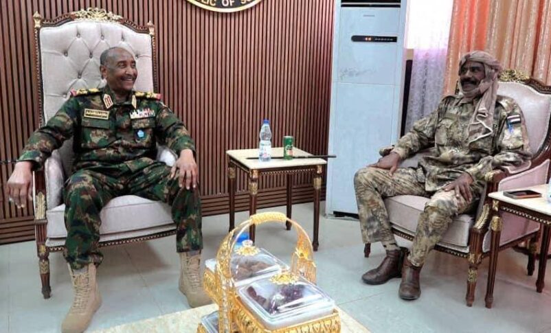 Burhan receives Qubba in Dongola, Northern Sudan on April 19,