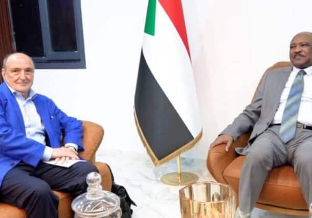 Foreign Minister Mohieddin Salem receives Special Envoy Mohamed Belaiche, on April 5, 2026
