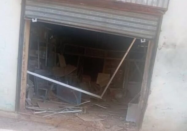 Medicine warehouse in Kosti, White Nile State attacked by RFS drone on April 1, 2026
