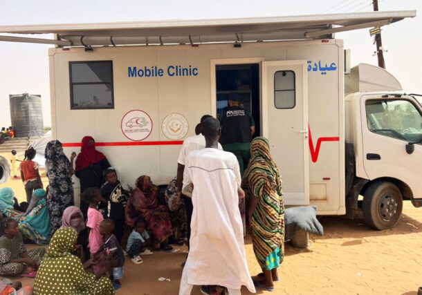 Sudanese refugees in Libya receive essential medical care from the International Medical Corps in Kufra, on July 14, 2025
