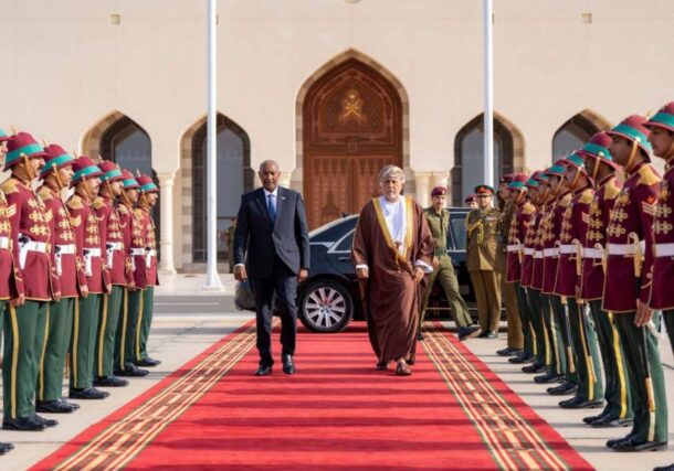 Sudan's Sovereign Council Chairman received by Omani Sultan on April 21, 2026