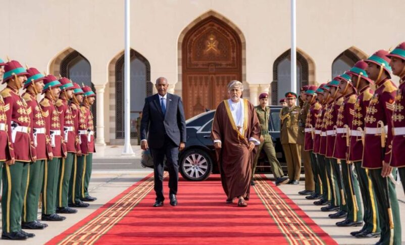 Sudan's Sovereign Council Chairman received by Omani Sultan on April 21, 2026