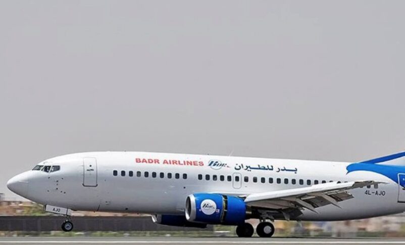 Badr Airlines aircraft at Khartoum airport