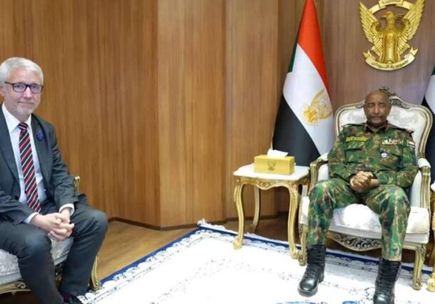 Sudan's al-Burhan receives visiting French lawmaker Christophe Marion on May 11, 2026