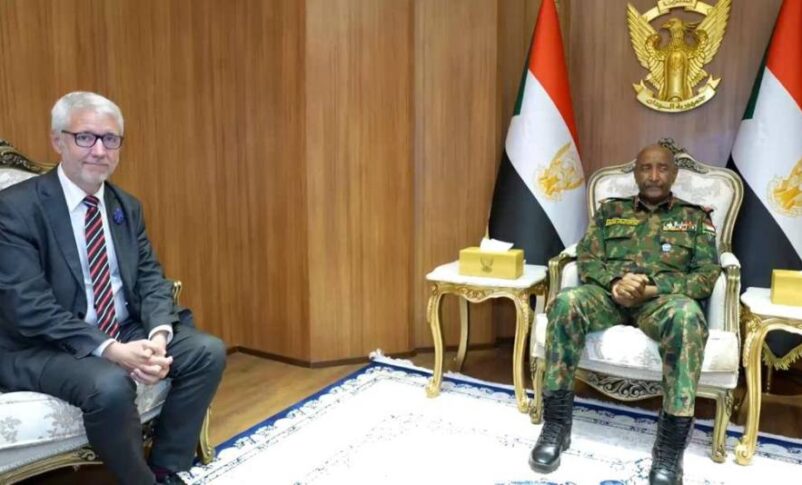 Sudan's al-Burhan receives visiting French lawmaker Christophe Marion on May 11, 2026
