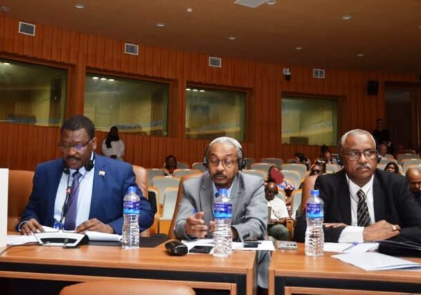 Sudanese delegation participating at the 87th Ordinary Session of the African Commission on Human and Peoples' Rights in Banjul on May 12, 2026