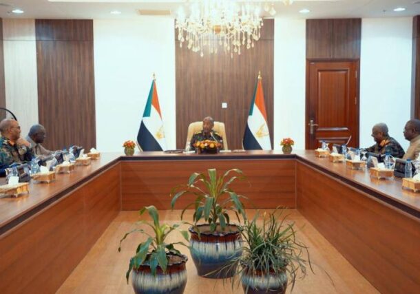 Burhan chairs a meeting for the Sovereign Council in Khartoum on June 17, 2026
