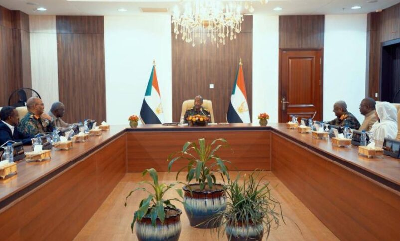 Burhan chairs a meeting for the Sovereign Council in Khartoum on June 17, 2026