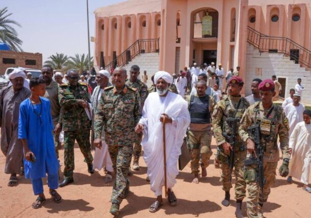 Sovereign Council chairman received by religious leaders in Ailafoun , Khartoum state, on June 12, 2026