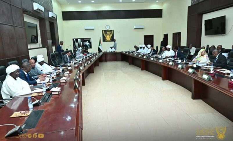 Sudanese cabinet chaired by PM Kamil Idris meets in Khartoum on June 12, 2026