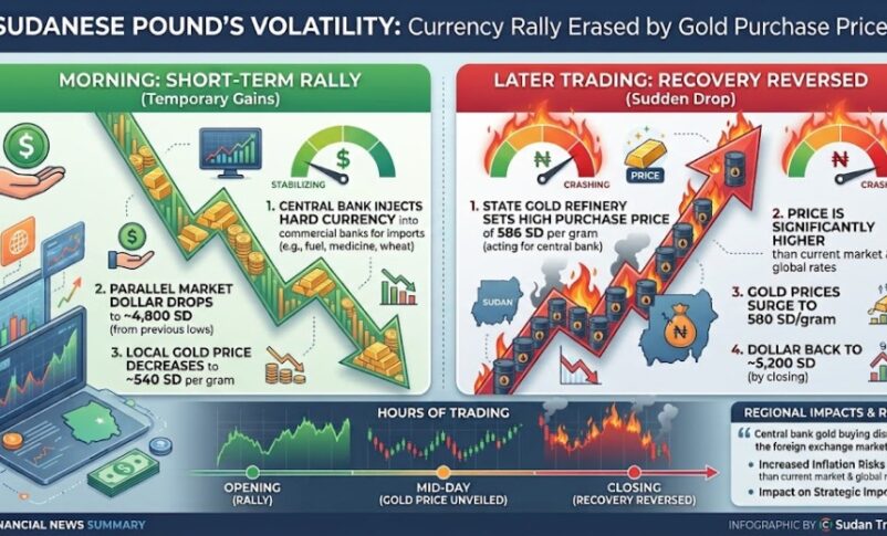 Sudanese pound volatility.