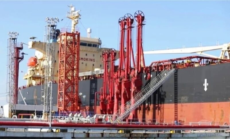 The Al-Khair petroleum terminal in Port Sudan, the country's primary facility for handling oil and fuel imports, file photo
