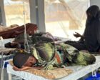 Cholera patients receive treatment in an isolation tent in Tawila camp in Sudan's war-torn western region of Darfur. AFP file photo