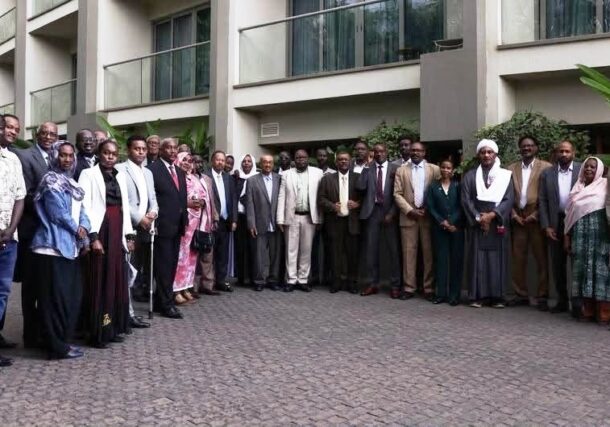 Declaration of Principles forces pose at the end of their meeting in Nairobi on July 21, 2026