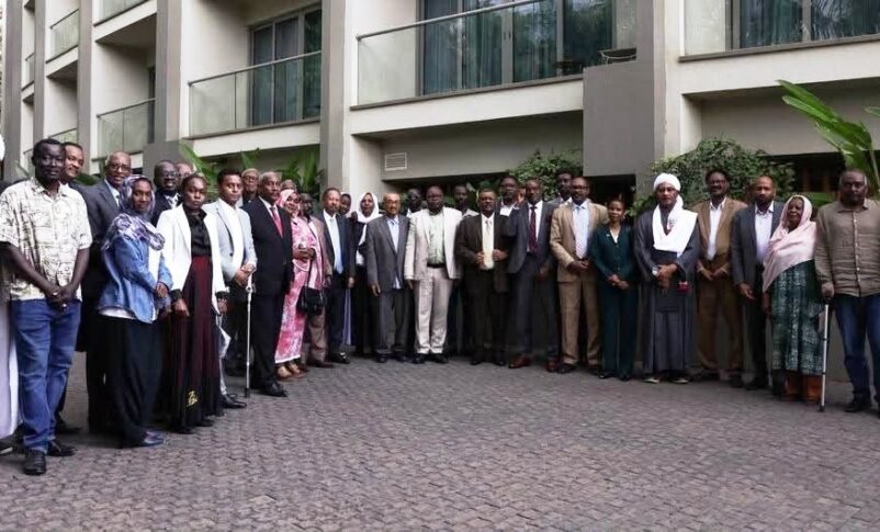 Declaration of Principles forces pose at the end of their meeting in Nairobi on July 21, 2026