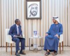South Sudan's Minister of Foreign Affairs, James Pitia Morgan, received by UAE Minister of State Sheikh Shakhboot bin Nahyan Al Nahyan in Abu Dhabi on July 20, 2026, WAM photo