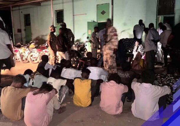 Sudanese authorities arrest criminals and thieves in Khartoum North on July 23, 2026