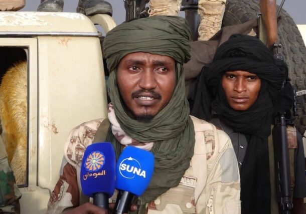 Abubakr Hamouda Dahloub, head of a breakaway faction of the paramilitary Rapid Support Forces (RSF) that defected to join the Sudanese army, pictured in Omduran, August 31, 2026. SUNA photo