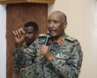 Sudan's military leader General Abdel Fattah al-Burhan addresses worshippers at the Grand Mosque in Al Managil, Jazirah state, on August 21, 2026.