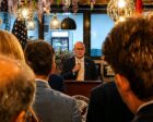 US new Chargé d’Affaires for Sudan, Jonathan Howard speaks at a reception in Addis Ababa on August 26, 2026