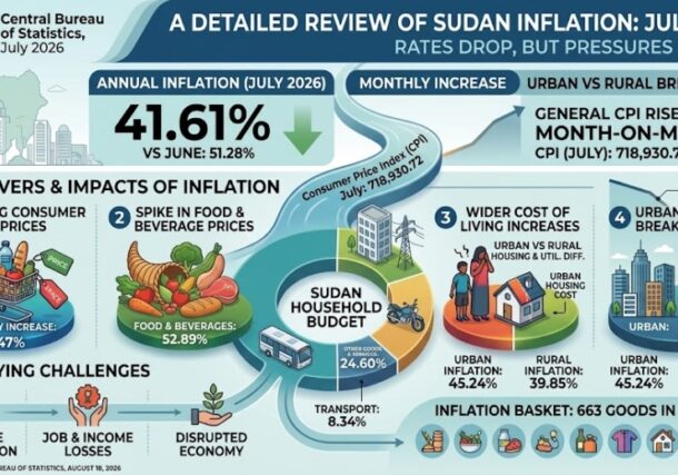 Sudan inflation Inforgraphic July 2026