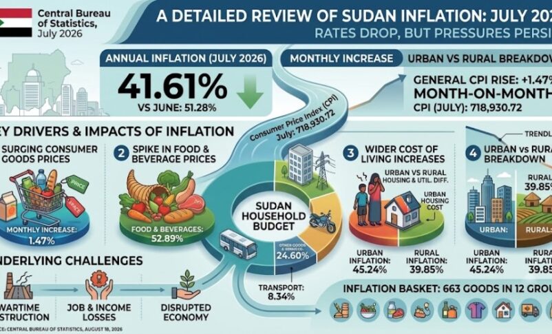Sudan inflation Inforgraphic July 2026