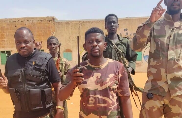 Sudanese army forces speak from saying they rpulsed an RSF attack on Um Arada, North Kordofan on Aug 14, 2026