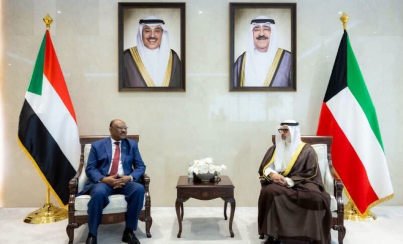 Sudanese foreign minister received by his Kuwaiti counterpart in Kuwait city on August 19, 2026