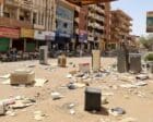 A view of Al-Hurriya Street market following the outbreak of fighting and widespread looting, in Khartoum, Sudan, on July 14, 2025 Al Arabiya photo