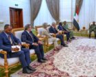 Abdel Fatah al-Burhan, head of the Sovereign Council, meets the Quintet delegation in Khartoum on September 9, 2026